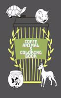 Coffe Animals Coloring Book