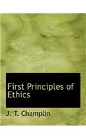 First Principles of Ethics