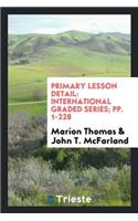 Primary Lesson Detail: International Graded Series