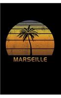 Marseille: France Notebook Lined Wide Ruled Paper For Taking Notes. Stylish Journal Diary 6 x 9 Inch Soft Cover. For Home, Work Or School.