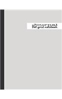 Dot grid notebook journal: The large minimalists planner for creativity, self expression and doodling - Delicate light grey cover art design
