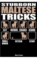 Stubborn Maltese Tricks Weekly Planner