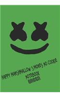 Happy Marshmallow S'mores No Cookie Notebook Green