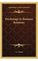 Psychology in Business Relations