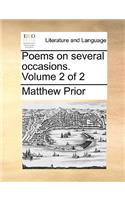 Poems on several occasions. Volume 2 of 2