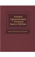 Annales Agronomiques