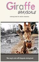 Giraffe Grayscale Coloring Book for Adults Relaxation