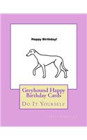 Greyhound Happy Birthday Cards