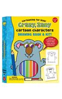 Crazy, Zany Cartoon Characters Drawing Book & Kit