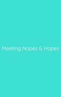 Meeting Nopes & Hopes Notebook: Lined Journal, 120 Pages, 6 x 9, Work Secret Santa Gift, Turquoise Matte Finish (Meeting Nopes & Hopes Journal)