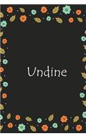 Undine: Lined Notizbuch / Tagebuch Gift, 120 Pages, 6x9, Soft Cover, Matte Finish