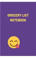 Grocery List Notebook - (100 Pages, Daily Shopping Notebook, Perfect For a Gift, Shopping Organizer Notebook, Grocery List Notebook)