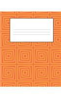 Orange Composition Notebook: Wide Ruled Notebook Lined School Journal - 110 Pages - 7.5 x 9.25" - Children Kids Girls Boys Teens Women Wide Ruled School Composition Books