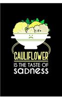 Cauliflower Is The Taste Of Sadness: Lined A5 Notebook for Chemistry Journal