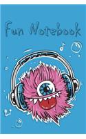 Fun Notebook: Boys Books - Mini Composition Notebook - Ages 6 -12 - Monster Notebook