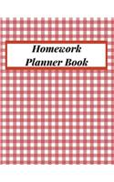Homework Planner Book