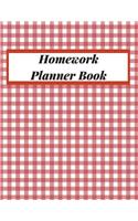 Homework Planner Book