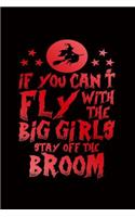 If You Can't Fly with the Big Girls Stay Off the Broom: Beautiful Journal for Girls