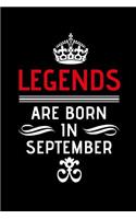 Legends Are Born In September