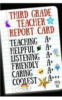 Third Grade Teacher Report Card