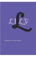Lily Personalized Lined Journal Notebook