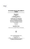 Taxpayer Advocate annual report to Congress