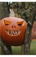 Scary Jack-O'-Lantern in a Tree Halloween Pumpkin Journal: 150 Page Lined Notebook/Diary