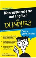 Korrespondenz auf Englisch Fur Dummies das Pocketbuch