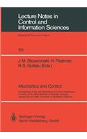 Mechanics and Control