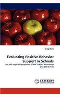 Evaluating Positive Behavior Support in Schools