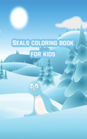 Seals coloring book for kids