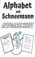 Alphabet Mit Schneemann Aufgabenheft