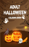 Adult Halloween Coloring Book (50 Unique Designs)