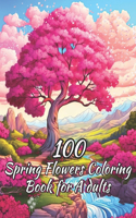 Spring Flowers Coloring Book for Adults