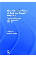 The Collected Papers of Bertrand Russell, Volume 9