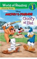 Goofy at Bat: A Rhyming Reader