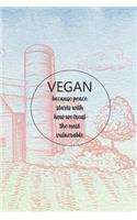Vegan Because Peace Starts With How We Treat The Most Vulnerable