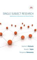 Single Subject Research: Applications in Educational and Clinical Settings