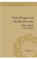 Orde Wingate and the British Army, 1922-1944