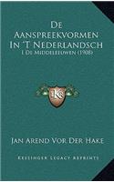De Aanspreekvormen In 'T Nederlandsch