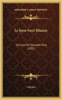 Le Spese Fuori Bilancio
