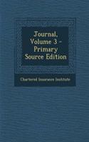Journal, Volume 3