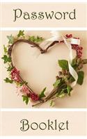Password Booklet: Password Booklet / Diary / Notebook Hearts