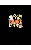 Cats Books Coffee: 3 Column Ledger(1379 3 Column Ledger)