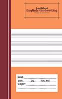 Amiesk Notebook - English Handwriting Notebook - 140 pages (7.44 x 9.69 inch)