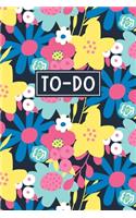 To-Do: Daily To-Do List - Prioritized Task Checklist - Planner for Organizing and Tracking Personal or Business Activities - Modern Floral Design