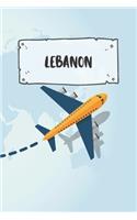 Lebanon: Dotted Travel Diary Notebook or Journey Dotted Grid Journal - Holiday Trip Pocketbook for Men and Women with Dots