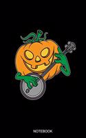 Notebook: Dot Grid Journal 6x9 - Banjo Pumpkin Notebook I Happy Halloween Bluegrass Guitar Gift