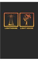 Lighthouse Light house: 6x9 Lighthouse - grid - squared paper - notebook - notes