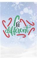 Happy Be Different I Love You Birthday: Christmas Quote Journal / Notebook / Diary - Cute Snowed Themed Present